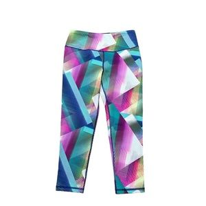 Victoria’s Secret Knockout Capri S Geometric Design Legging VSX Sport Bottoms